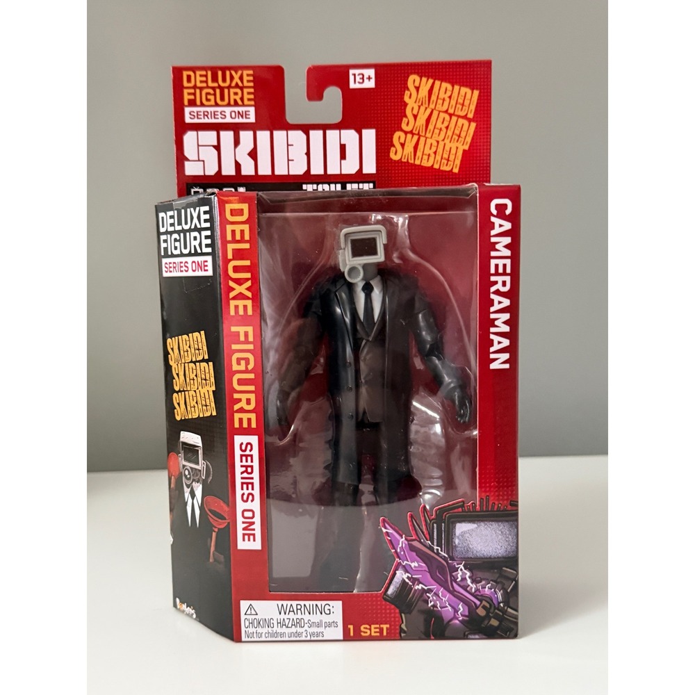 Skibidi Toilet Deluxe Cameraman Figure Series‎ 1 Bonkers Toys NEW